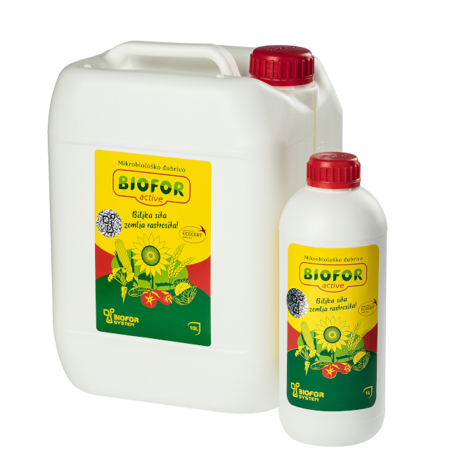 Dva pakovanja jedno od 5l i drugo od 1l preparata Biofor Active